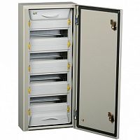 Распределительный шкаф PRO, 48 мод., IP54, навесной, сталь, серая дверь |  код. MKM16-N-48-54-ZU |  IEK